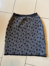 STULPENKULT Wollrock, Walkrock,  Damen Gr. M, Schwarz-grau