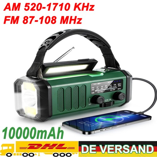 Notfall kurbelradio 10000mah - notfall,