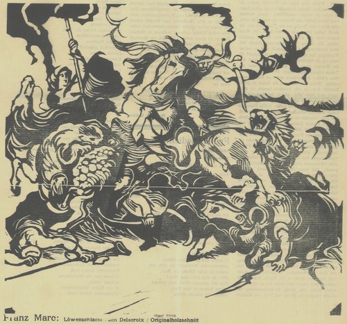 Franz marc löwenjagd - franz, nach
