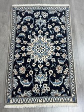 Nain 139 cm x 85 cm GEREINIGT  Orientteppich Perserteppich Handgeknüpft G0108