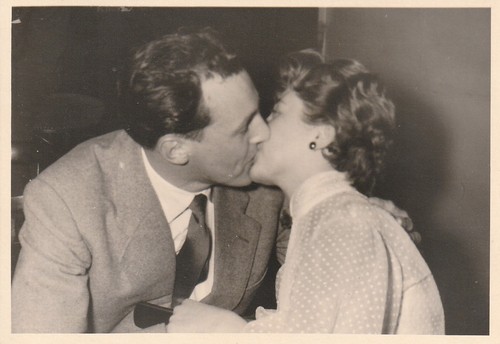 Vintage foto pärchen verliebt - vintage,