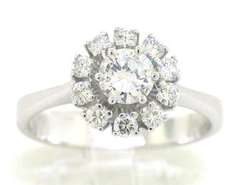 Brillant ring 750 weißgold - 750,