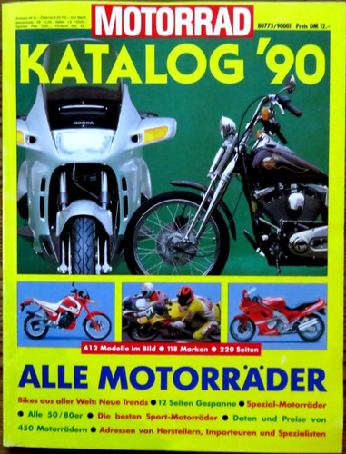 Motorrad katalog 1990 - 1990, alle