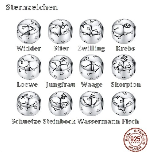 Charm bead tierkreiszeichen - bead,