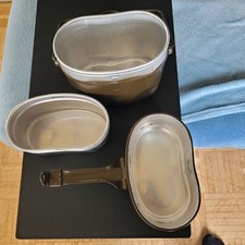 Original Bundeswehr Essgeschirr 3 teilig Feldgeschirr FWB N 62 Camping Outdoor