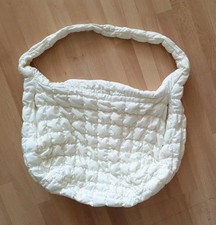 Umhängetasche Damen Groß Schultertasche  Stofftasche 29x46x17  Weiß gute Zustand