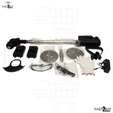 Akku-Motorsense 2x Akku & Ladegerät | 3 Schneidaufsätze, Teleskopstange, Zubehör