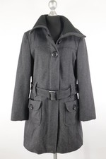 Orsay grauer Kurzmantel Herbst/Winter Gr.38/S Wollmischung