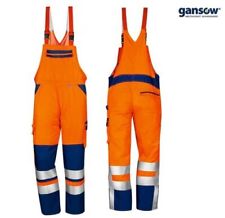 WATEX Warnschutz Latzhose 5-3761 leuchtorange/marine AKTION Arbeitshose günstig