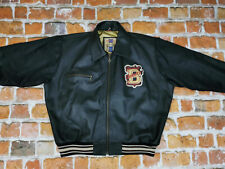 *DAKOTA USA VINTAGE LEDERJACKE*PERFORMANCE*BASEBALL LEAGUE*SCHWARZ*GR XL*TIP TOP
