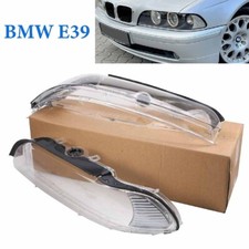 Scheinwerfer Set für 5er BMW E39 Facelift 2000-2003 Frontblinker Scheibe Weiß