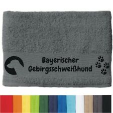 Hundehandtuch-Pfotentuch ★ WUNSCHTEXT ★ Handtuch Bayerischer Gebirgsschweißhund 