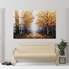 ✅ Gold Waldweg Landschaft