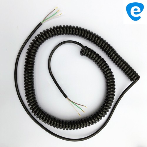 Spiralkabel adrig 3x0 50 - spiralkabel, 3x0,50