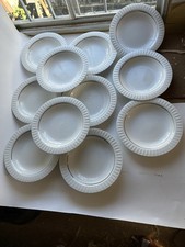 Thomas Porzellan Lanzette Platinrand Suppenteller Teller 22 cm - 11 Stück