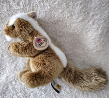 BAUER Eichhörnchen oder ähnliches Plüschtier 15/28 cm Kuscheltier braun/weis