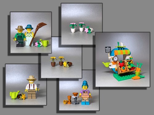 Lego figuren marktstand - -,