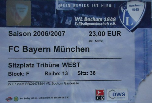 Ticket bundesliga 2006 - bundesliga, 2006/07