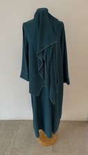Abaya Elegantes Hijabi-Gewand in Türkis