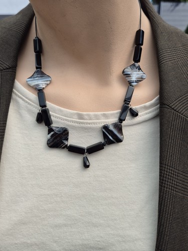Halskette collier schmuckstein - collier,