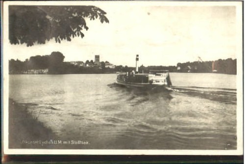 Lychen dampfer see 1929 - lychen,