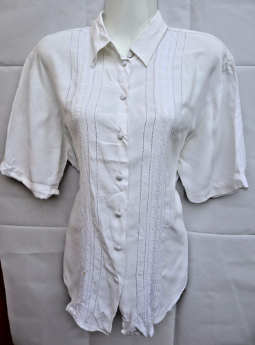 Lb18 creamweiße damenbluse - creamweiße,