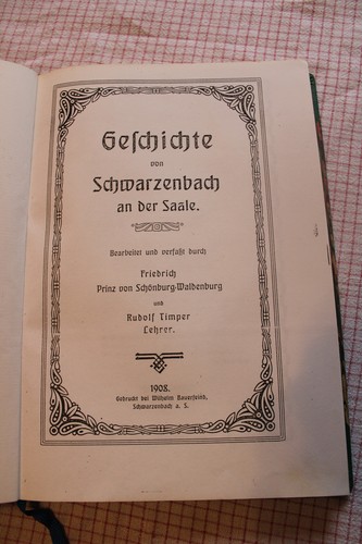 Schwarzenbach saale chronik - schwarzenbach/saale,