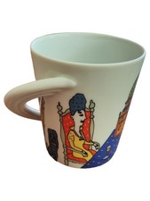 Rosenthal City Cup Dresden Kaffeebecher Porzellan Mehrfarbig Grafisch 9cm