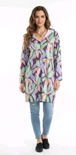 Damen Baumwolle Bluse Mit