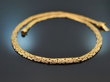 KLASSISCHE VINTAGE KÖNIGS KETTE AUS GELB GOLD 585 ENTSTANDEN UM 1980