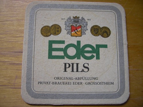 Bierdeckel privatbrauerei eder - bierdeckel,