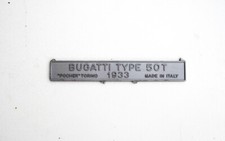 Pocher 'BUGATTI Type 50T' Typenschild Aufstellschild