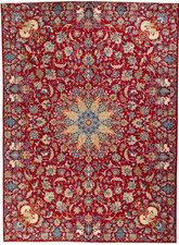Perserteppich Isfahan 435 x 318 cm  Orientteppich Top Zustand - Rot
