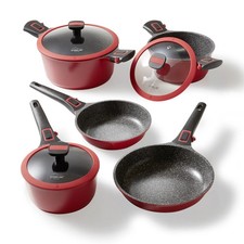 STONELINE® Imagination PLUS  8-tlg Kochtopfset abnehm Griffe 20159 Vorführmodell