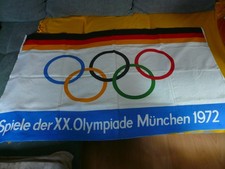 Große Original Fahne-Flagge,XX Olympische Spiele München 1972 -selten -rar