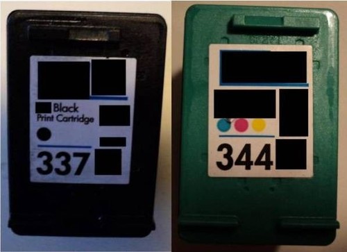 Tinte patronen für - hp, 337+344