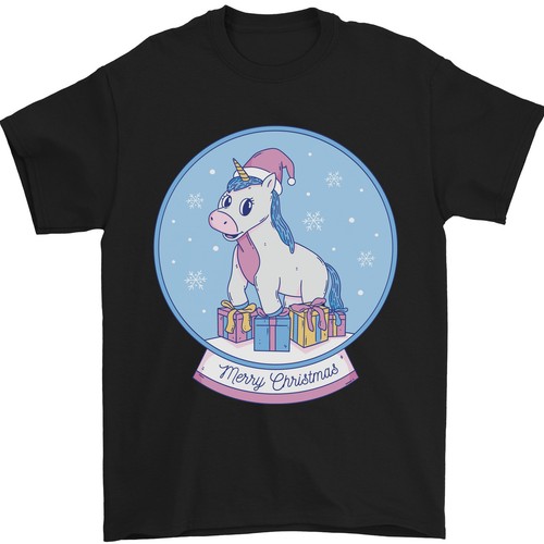 Weihnachts einhorn schneekugel - weihnachts-einhorn,