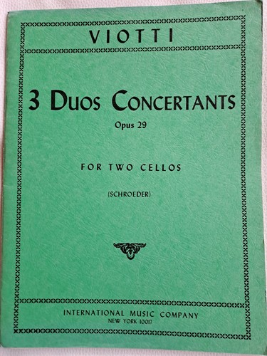Noten cello viotti 3 duos - noten,, viotti,