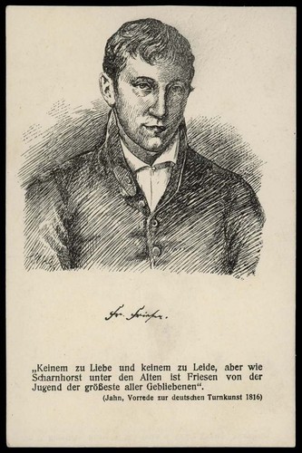 Ansichtskarte turnvater jahn - ansichtskarte,