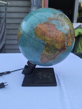 Globus Erde Vintage Lampe Birne defekt Mit Zeitzonen - Scan globe denmark retro