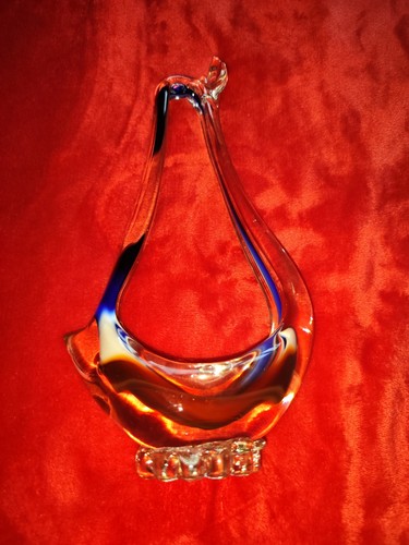 Vintage kunst glas - vintage, entenkorb