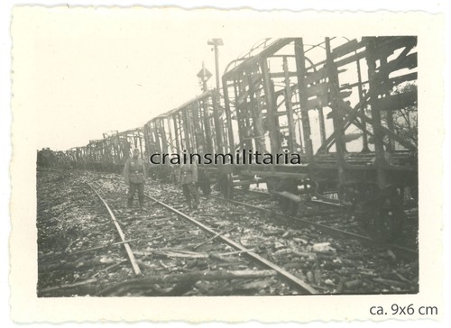 Orig foto zerstörtes bahnhof - foto,