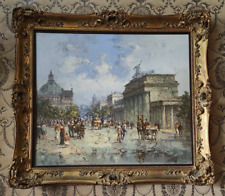 Reichstag und Brandenburger Tor Horst Miesler Ölgemälde