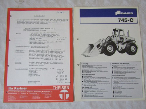 Prospekt fiat allis 745 - fiat,