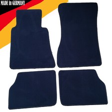 Velours Fußmatten dunkelblau