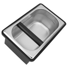 Großes Fassungsvermögen Kaffeepulverfass Edelstahl Abklopfkasten CU