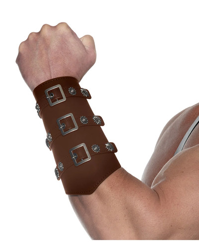 Braune kunstleder gladiator - braune,