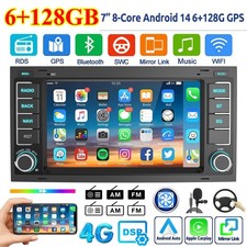 Für VW T5 Multivan Transporter 6+128G Android 14 Autoradio Für Carplay GPS AM