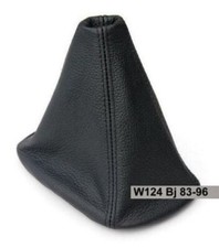 Schaltsack Schaltmanschette Mercedes W124 1983-1996 ECHTES LEDER Schwarz