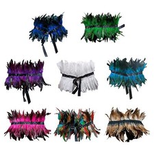 Feder-Schulterschal, Gothic-Federkragen, Wrap- für Maskerade-Kostüme